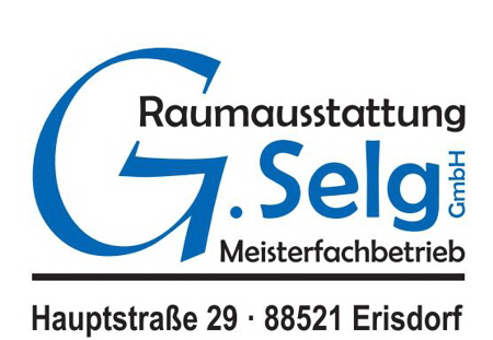 Selg Raumausstattung Logo mit Adresse klein